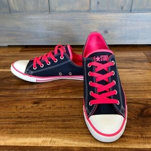 Denim and Hot Pink Converse All Stars Size 7